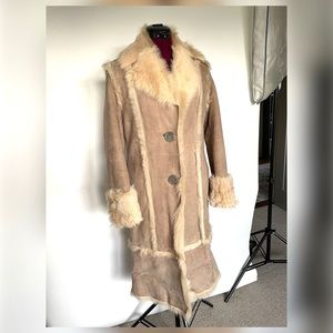 Façonnable Luxurious Lambskin Long Coat